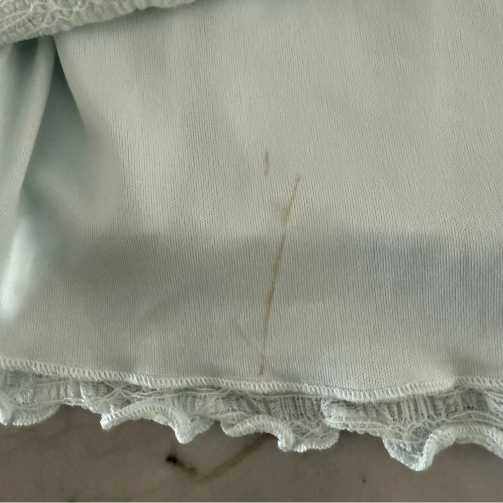 KIRIOUS‎ Los Angeles Dress Women’s Small Blue Y2K Milk Maid Lined Wedding Guest
